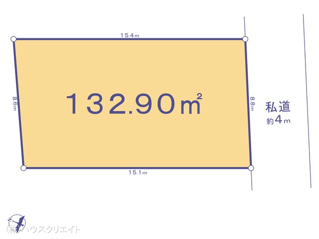 千葉県我孫子市柴崎の土地 区画図 ※図面と異なる場合は現況を優先