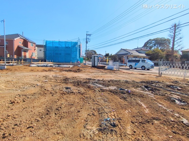 千葉県柏市増尾４丁目の新築戸建て更地・土地写真 2025年3月9日撮影