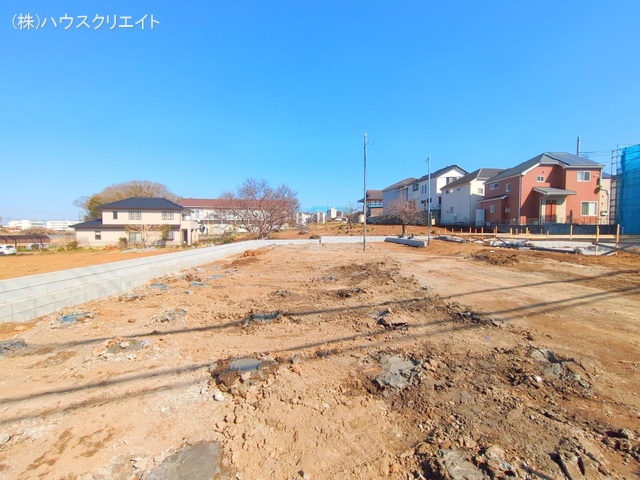 千葉県柏市増尾４丁目の新築戸建て更地・土地写真 2025年3月9日撮影