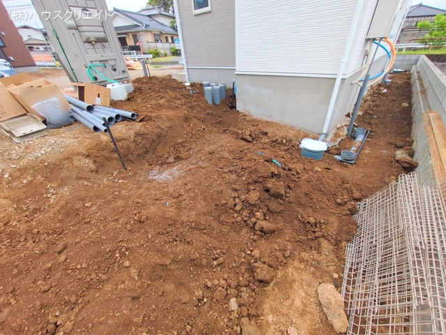 千葉県柏市増尾４丁目の新築戸建て外構写真 2025年5月1日撮影