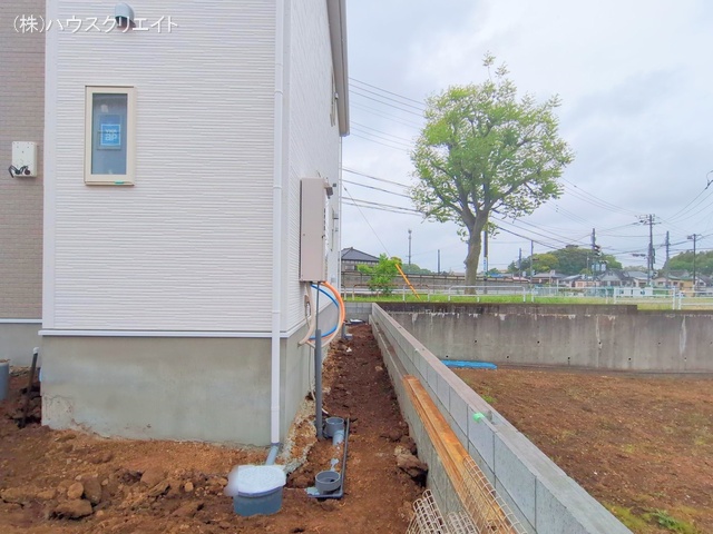 千葉県柏市増尾４丁目の新築戸建て外構写真 2025年5月1日撮影