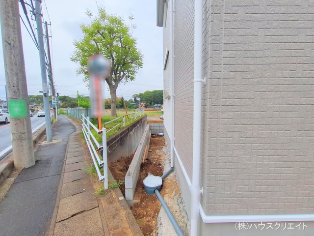 千葉県柏市増尾４丁目の新築戸建て外構写真 2025年5月1日撮影