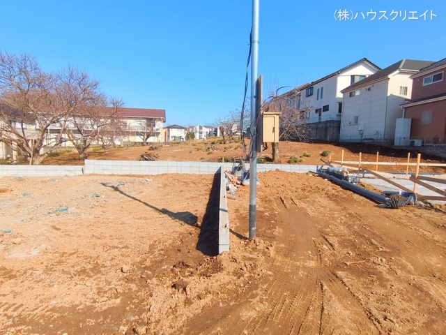 千葉県柏市増尾４丁目の新築戸建て更地・土地写真 2025年3月9日撮影