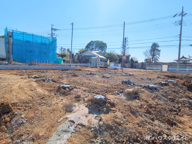 千葉県柏市増尾４丁目の新築戸建て更地・土地写真 2025年3月9日撮影