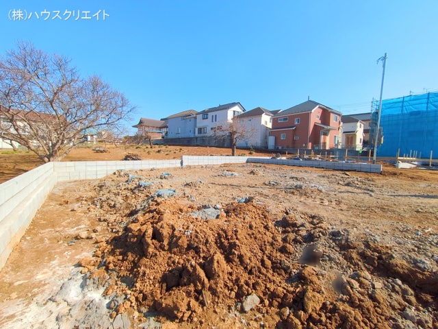 千葉県柏市増尾４丁目の新築戸建て更地・土地写真 2025年3月9日撮影
