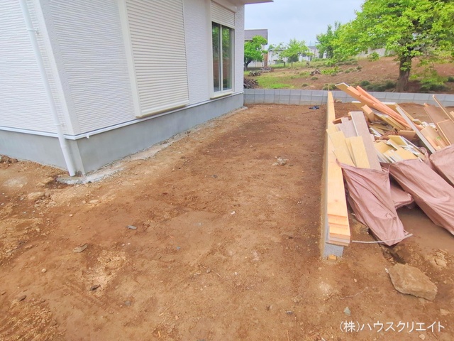 千葉県柏市増尾４丁目の新築戸建て外構写真 2025年5月1日撮影