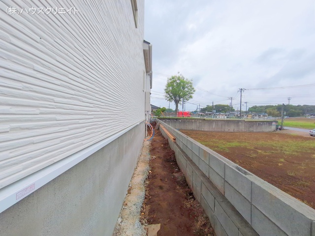 千葉県柏市増尾４丁目の新築戸建て外構写真 2025年5月1日撮影