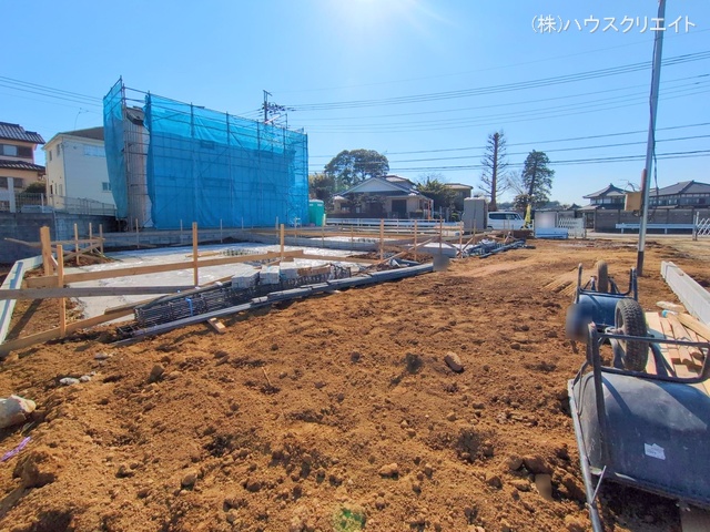 千葉県柏市増尾４丁目の新築戸建て基礎写真 2025年3月9日撮影