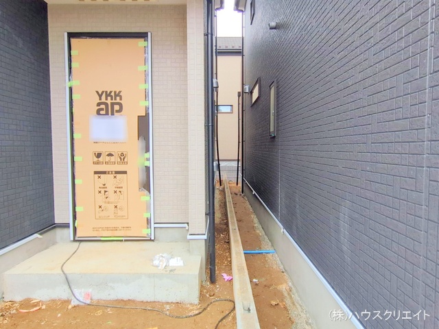 千葉県柏市増尾４丁目の新築戸建て外構写真 2025年5月1日撮影