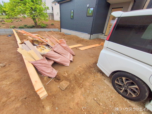 千葉県柏市増尾４丁目の新築戸建て外構写真 2025年5月1日撮影