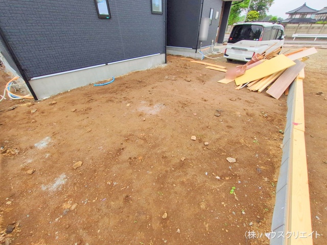 千葉県柏市増尾４丁目の新築戸建て外構写真 2025年5月1日撮影