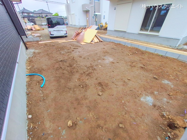 千葉県柏市増尾４丁目の新築戸建て外構写真 2025年5月1日撮影