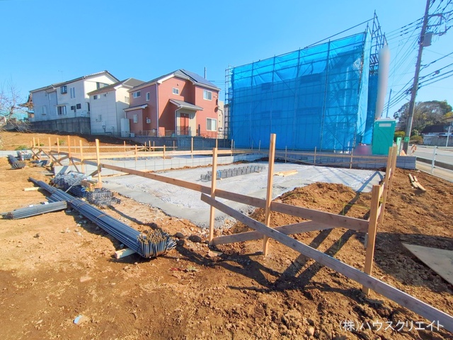 千葉県柏市増尾４丁目の新築戸建て基礎写真 2025年3月9日撮影
