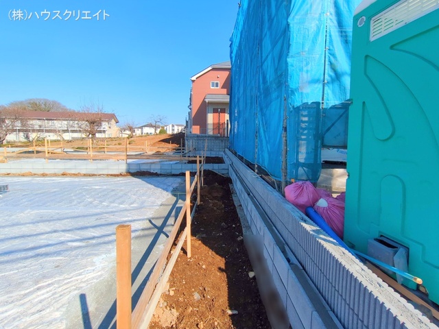 千葉県柏市増尾４丁目の新築戸建て基礎写真 2025年3月9日撮影