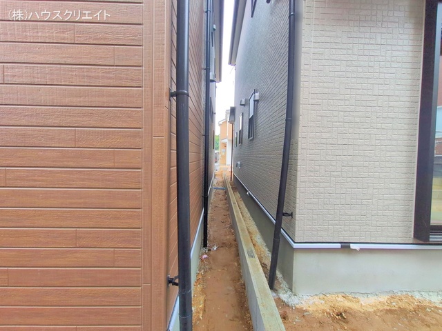 千葉県柏市増尾４丁目の新築戸建て外構写真 2025年5月1日撮影