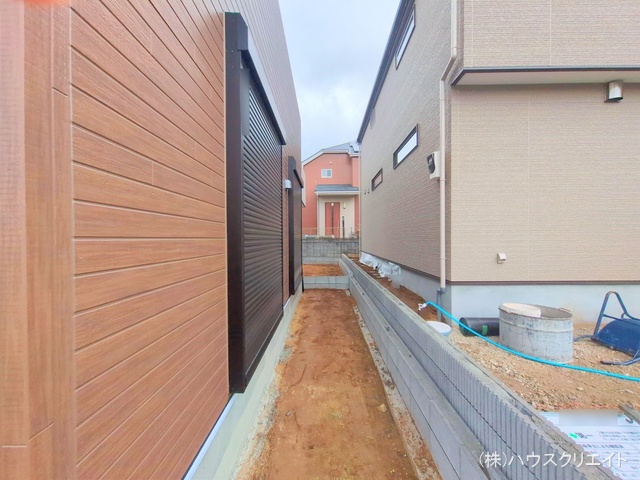 千葉県柏市増尾４丁目の新築戸建て外構写真 2025年5月1日撮影