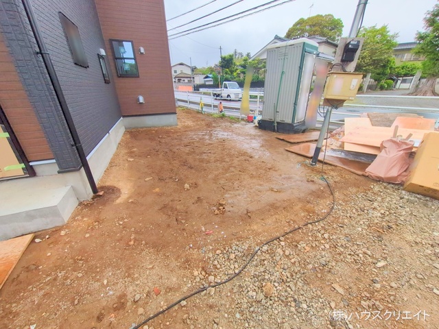 千葉県柏市増尾４丁目の新築戸建て外構写真 2025年5月1日撮影