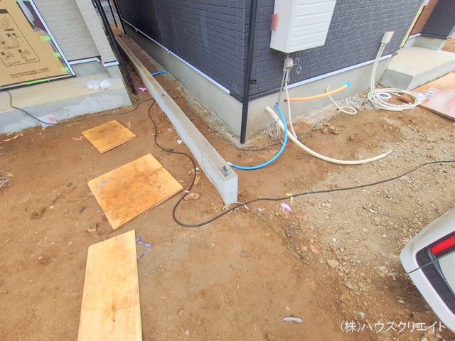 千葉県柏市増尾４丁目の新築戸建て外構写真 2025年5月1日撮影