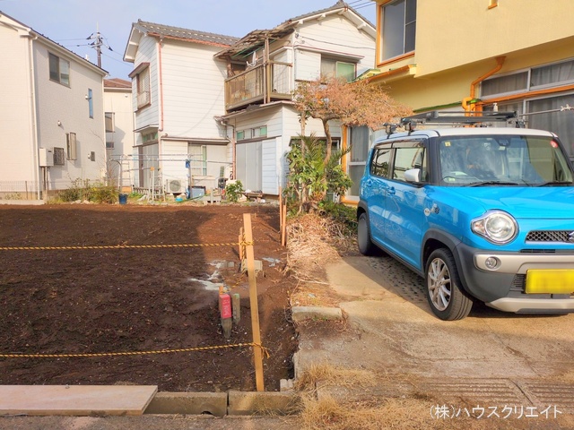 千葉県柏市松ケ崎の新築戸建て更地・土地写真 2025年3月10日撮影