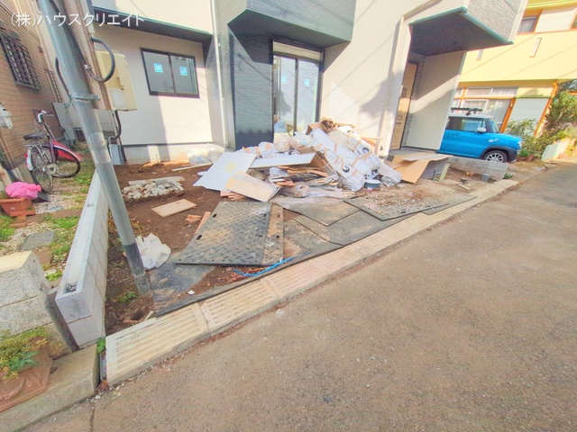 千葉県柏市松ケ崎の新築戸建て外構写真 2025年12月15日撮影