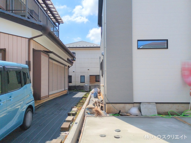 千葉県松戸市六高台５丁目の新築戸建て外構写真 2025年7月22日撮影