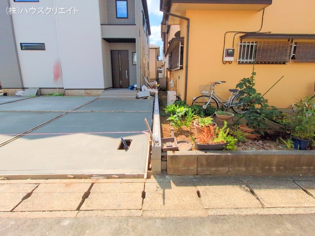 千葉県松戸市六高台５丁目の新築戸建て外構写真 2025年7月22日撮影