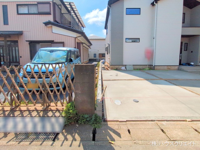 千葉県松戸市六高台５丁目の新築戸建て外構写真 2025年7月22日撮影