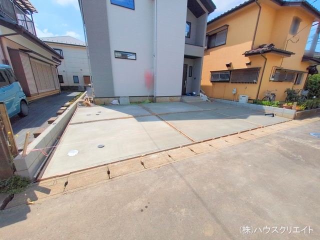 千葉県松戸市六高台５丁目の新築戸建て外構写真 2025年7月22日撮影