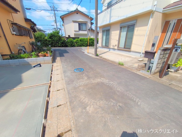 千葉県松戸市六高台５丁目の新築戸建て外構写真 2025年7月22日撮影