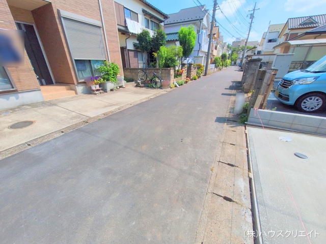 千葉県松戸市六高台５丁目の新築戸建て外構写真 2025年7月22日撮影