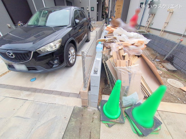 千葉県市川市本北方1丁目の新築戸建て外構写真 2025年11月24日撮影