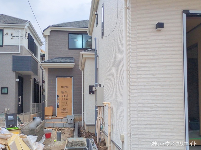 千葉県市川市本北方1丁目の新築戸建て外構写真 2025年11月24日撮影