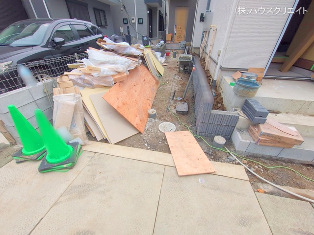 千葉県市川市本北方1丁目の新築戸建て外構写真 2025年11月24日撮影