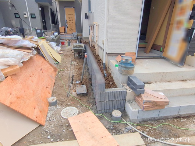 千葉県市川市本北方1丁目の新築戸建て外構写真 2025年11月24日撮影