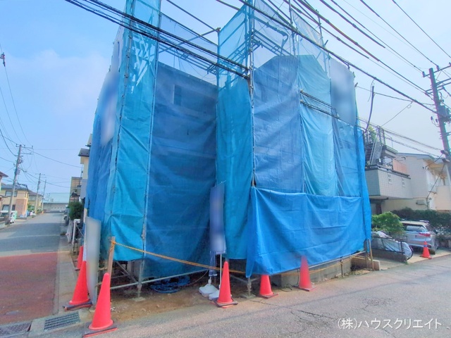 千葉県柏市十余二の新築戸建て上棟写真 2025年7月6日撮影