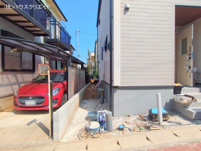 千葉県柏市十余二の新築戸建て外構写真 2025年8月26日撮影