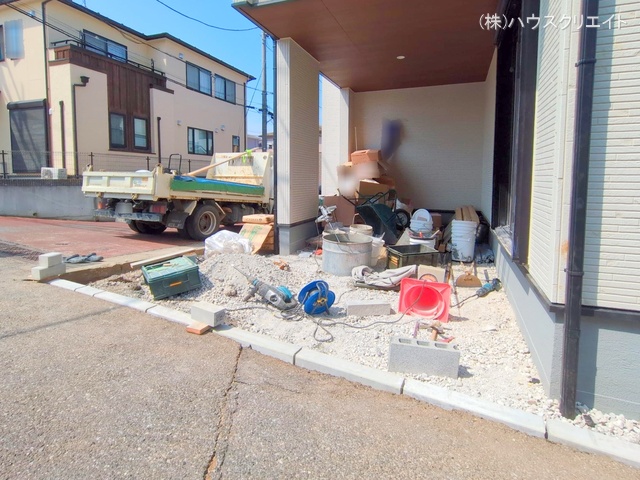 千葉県柏市十余二の新築戸建て外構写真 2025年8月26日撮影