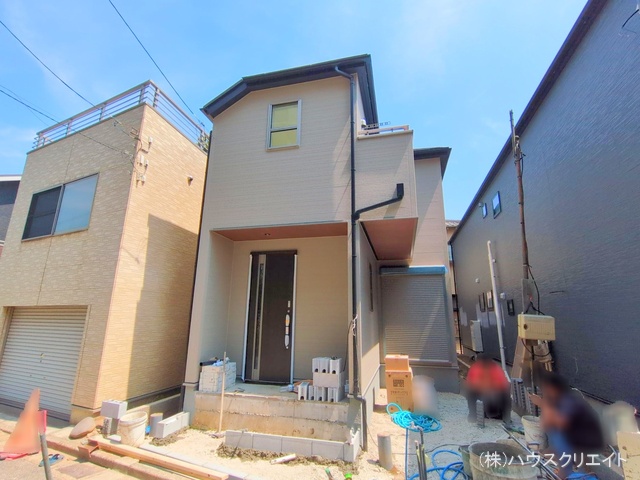 千葉県船橋市宮本６丁目の新築戸建て外構写真 2025年8月20日撮影