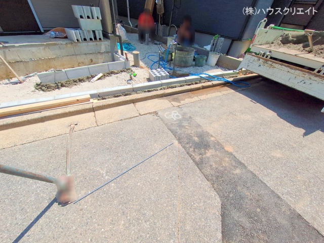 千葉県船橋市宮本６丁目の新築戸建て外構写真 2025年8月20日撮影