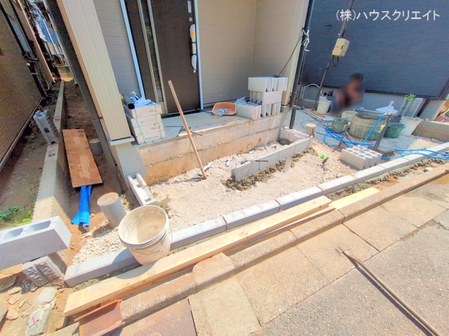 千葉県船橋市宮本６丁目の新築戸建て外構写真 2025年8月20日撮影