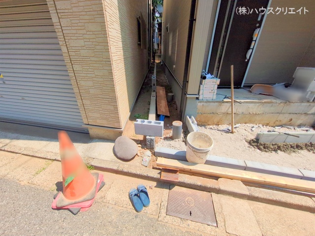 千葉県船橋市宮本６丁目の新築戸建て外構写真 2025年8月20日撮影