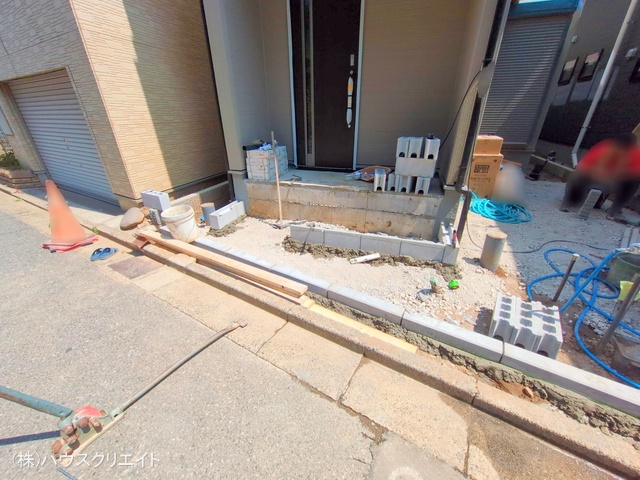 千葉県船橋市宮本６丁目の新築戸建て外構写真 2025年8月20日撮影