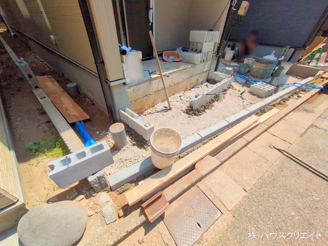 千葉県船橋市宮本６丁目の新築戸建て外構写真 2025年8月20日撮影