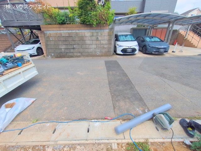 千葉県松戸市幸田1丁目の新築戸建て外構写真 2025年8月25日撮影