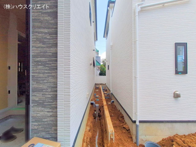 千葉県松戸市幸田1丁目の新築戸建て外構写真 2025年8月25日撮影