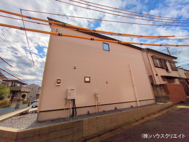 千葉県船橋市松が丘３丁目の新築戸建て外構写真 2025年10月26日撮影