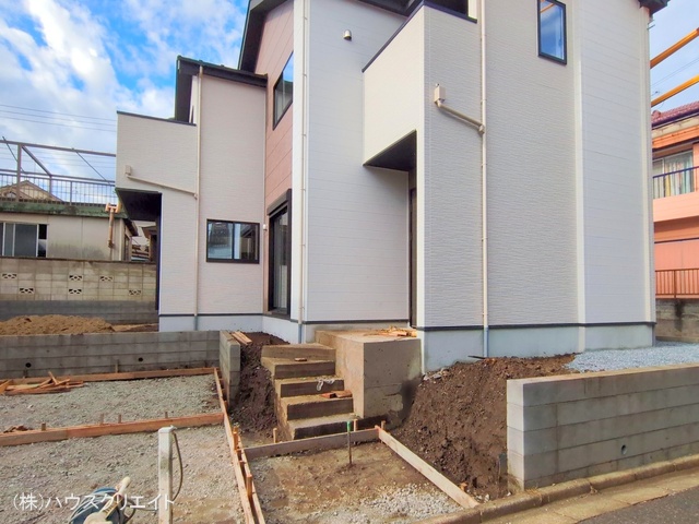 千葉県船橋市松が丘３丁目の新築戸建て外構写真 2025年10月26日撮影