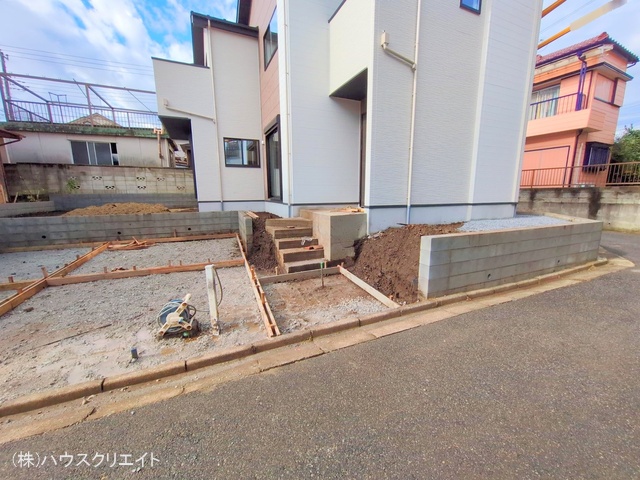 千葉県船橋市松が丘３丁目の新築戸建て外構写真 2025年10月26日撮影