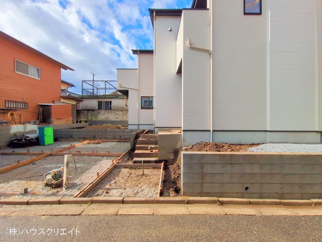 千葉県船橋市松が丘３丁目の新築戸建て外構写真 2025年10月26日撮影