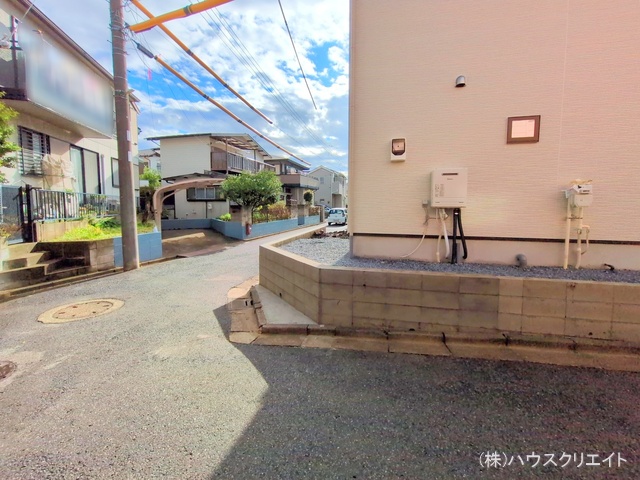 千葉県船橋市松が丘３丁目の新築戸建て外構写真 2025年10月26日撮影